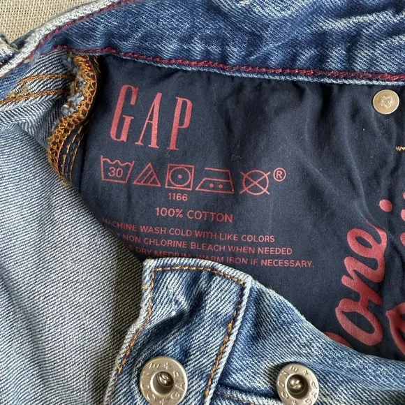 GAP straight leg Jeans size 28 R - Picture 6 of 11